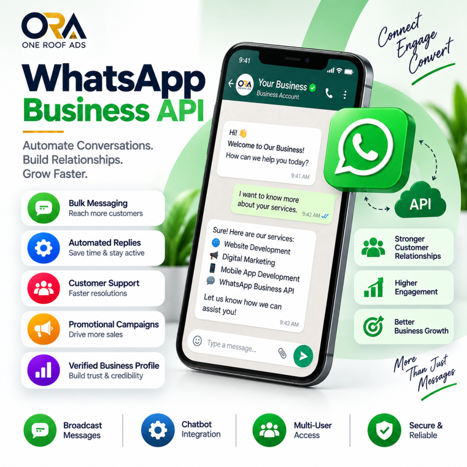 Official WhatsApp Business API, Custom CRM and Hospital ERP Software